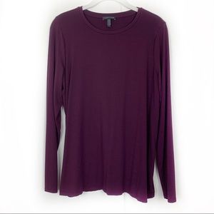 Eileen Fisher Organic Cotton Long Sleeve Top